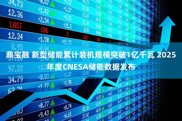 鼎宝融 新型储能累计装机规模突破1亿千瓦 2025年度CNESA储能数据发布